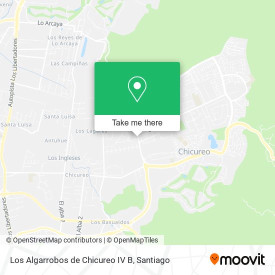 Los Algarrobos de Chicureo IV B map