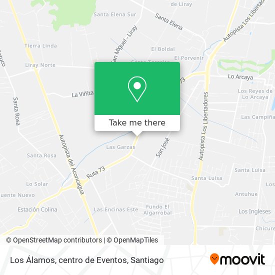 Mapa de Los Álamos, centro de Eventos