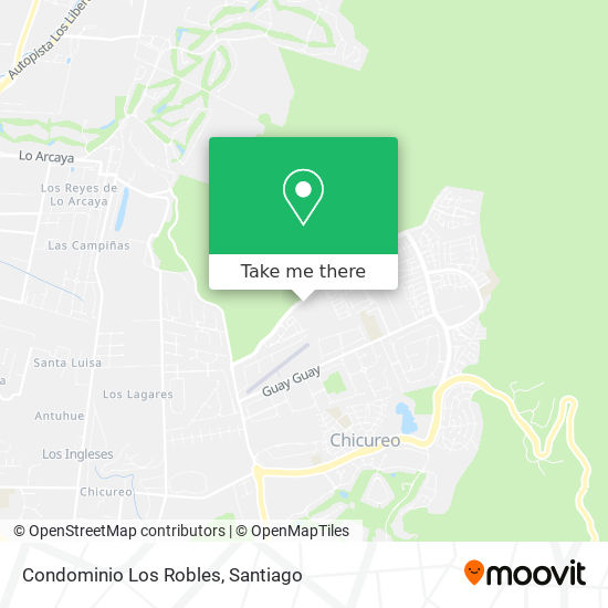 Condominio Los Robles map