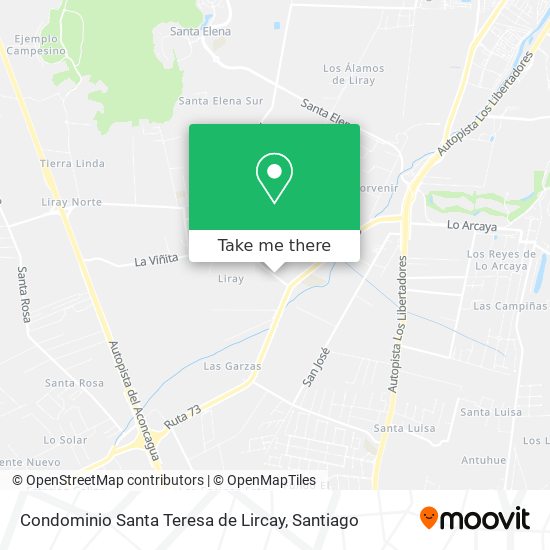 Condominio Santa Teresa de Lircay map