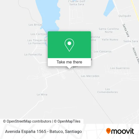 Avenida España 1565 - Batuco map
