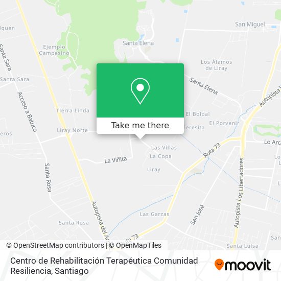 Centro de Rehabilitación Terapéutica Comunidad Resiliencia map