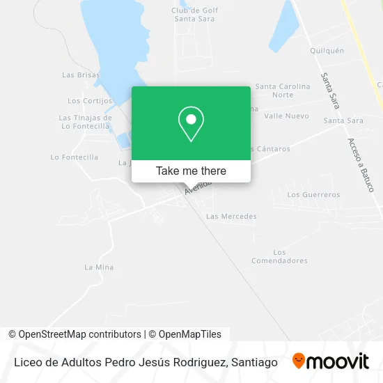 Liceo de Adultos Pedro Jesús Rodriguez map