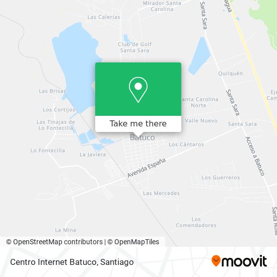 Centro Internet Batuco map