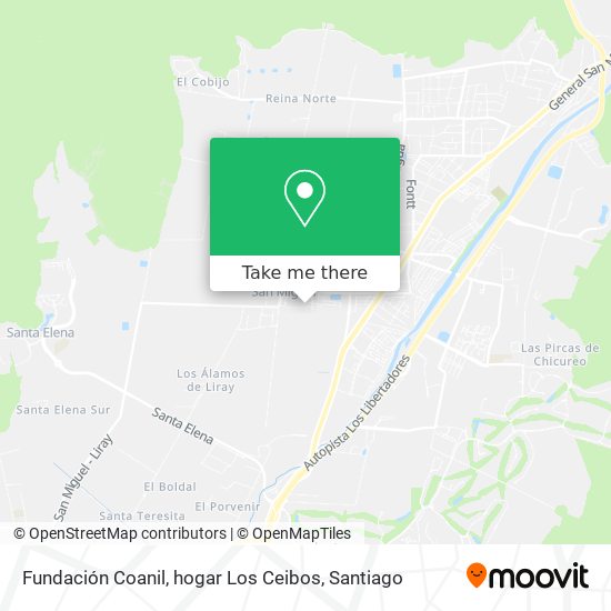 Fundación Coanil, hogar Los Ceibos map