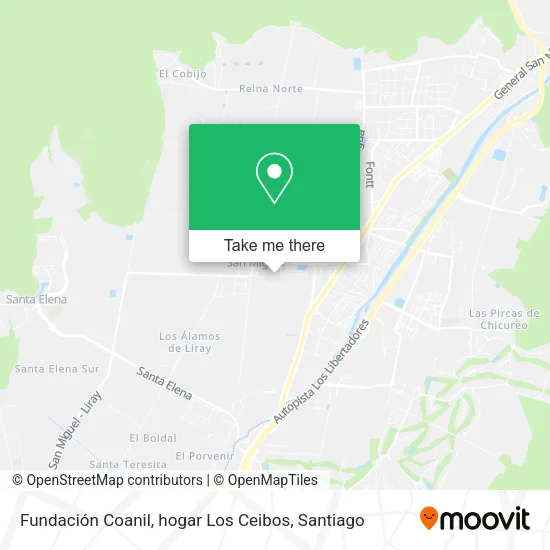 Fundación Coanil, hogar Los Ceibos map