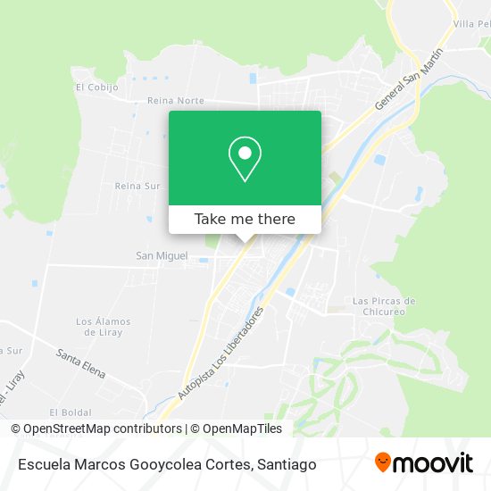 Escuela Marcos Gooycolea Cortes map