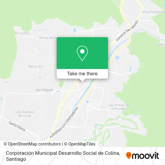 Corporación Municipal Desarrollo Social de Colina map
