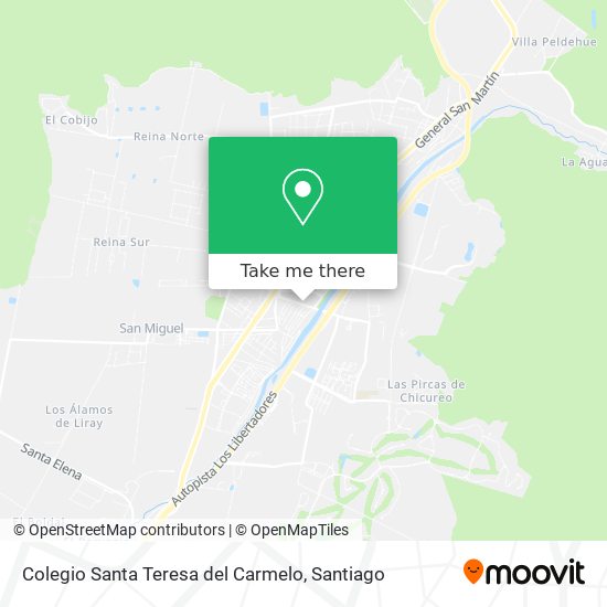 Colegio Santa Teresa del Carmelo map