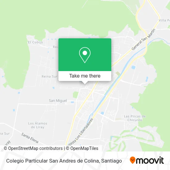 Colegio Particular San Andres de Colina map