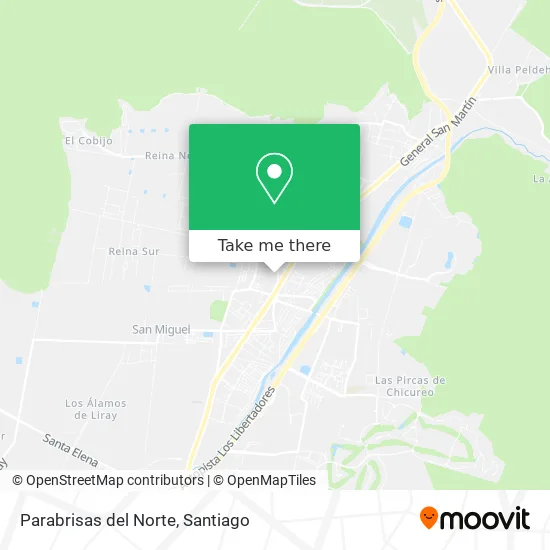 Parabrisas del Norte map