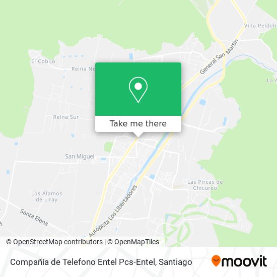 Compañía de Telefono Entel Pcs-Entel map