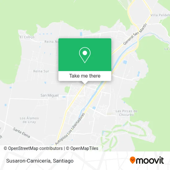 Susaron-Carnicería map