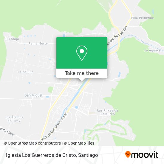 Iglesia Los Guerreros de Cristo map