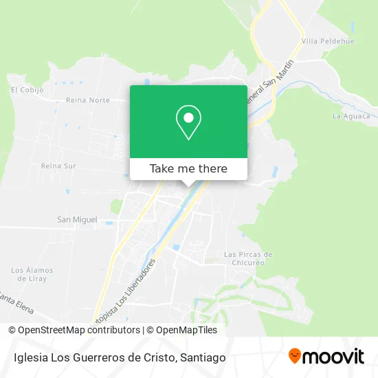 Iglesia Los Guerreros de Cristo map