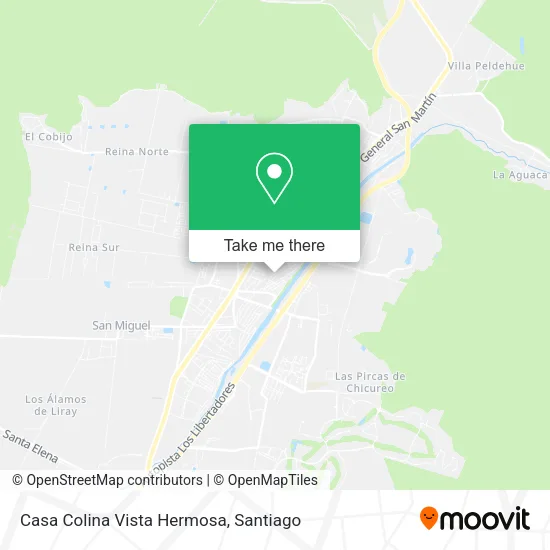 Casa Colina Vista Hermosa map