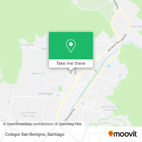 Colegio San Benigno map