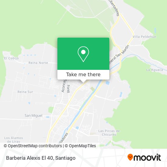 Mapa de Barbería Alexis El 40