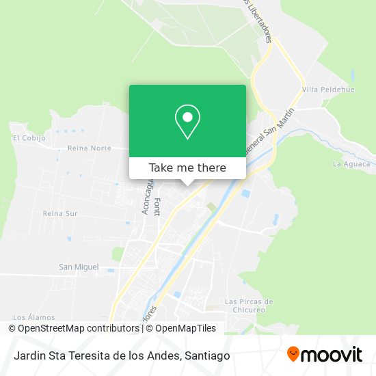 Jardin Sta Teresita de los Andes map