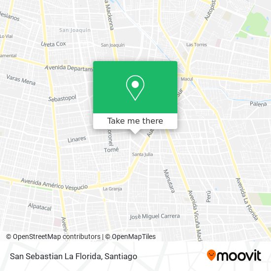 Mapa de San Sebastian La Florida