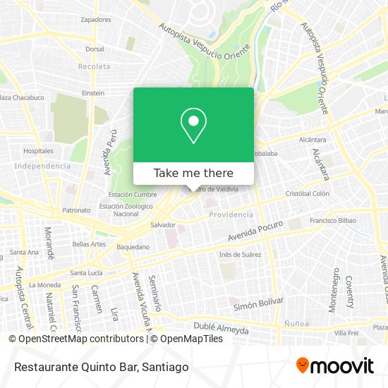 Restaurante Quinto Bar map