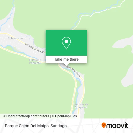 Parque Cajón Del Maipo map