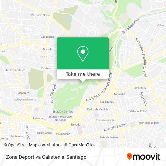 Zona Deportiva Calistenia map