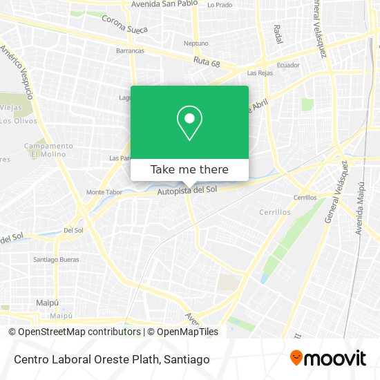 Centro Laboral Oreste Plath map