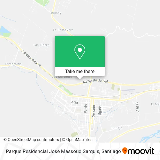 Parque Residencial José Massoud Sarquis map