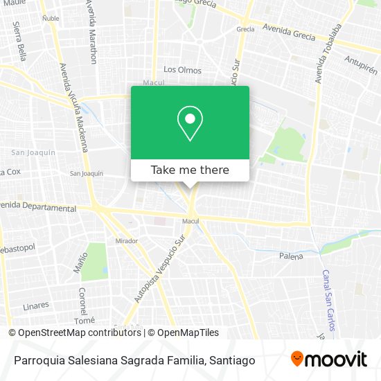 Mapa de Parroquia Salesiana Sagrada Familia