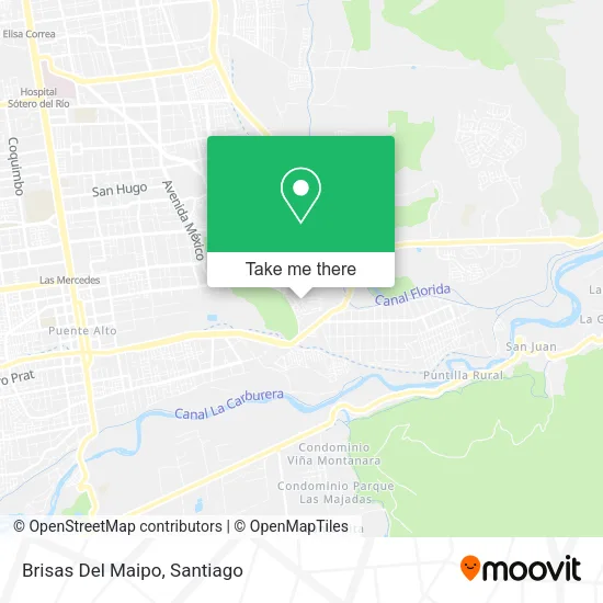 Mapa de Brisas Del Maipo