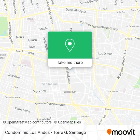Condominio Los Andes - Torre G map