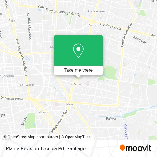Planta Revisión Técnica Prt map