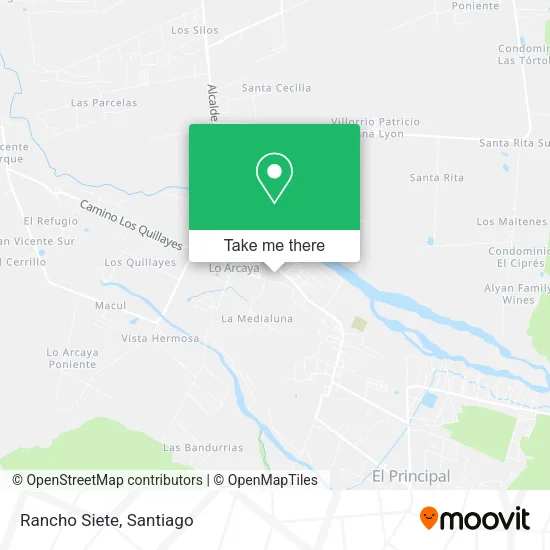 Rancho Siete map