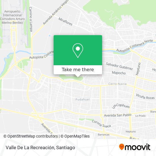 Valle De La Recreación map