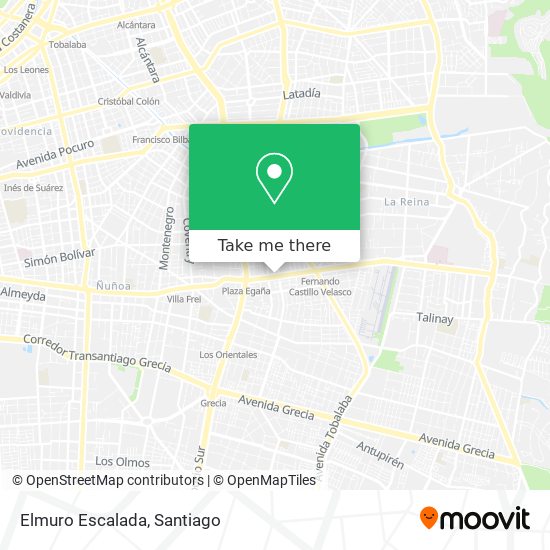 Elmuro Escalada map