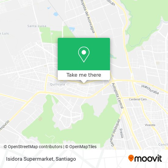 Isidora Supermarket map