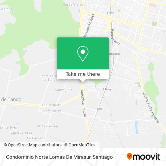 Mapa de Condominio Norte Lomas De Mirasur