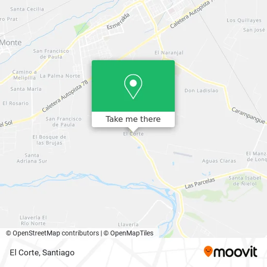 El Corte map