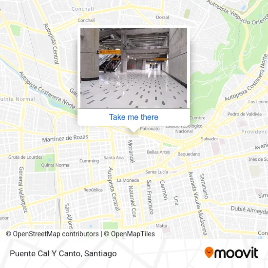 Puente Cal Y Canto map