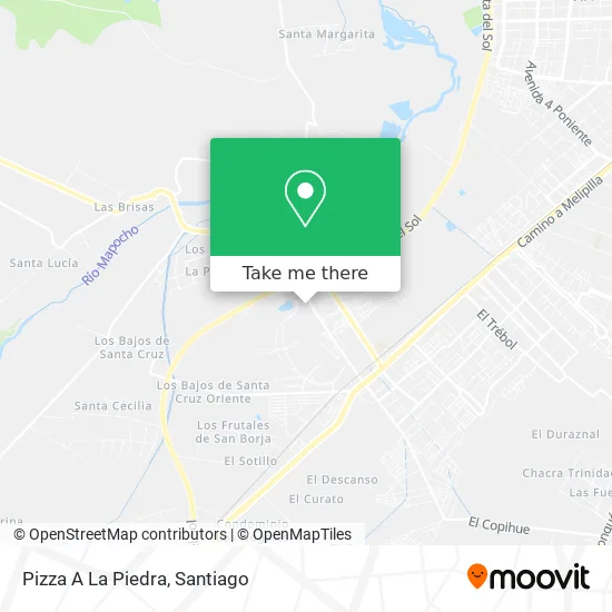 Mapa de Pizza A La Piedra