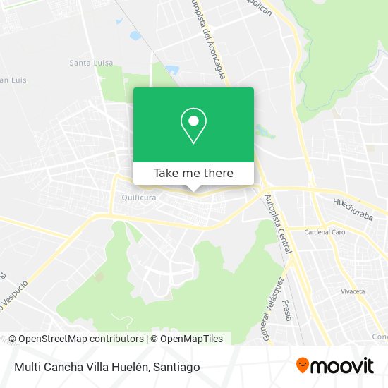 Mapa de Multi Cancha Villa Huelén