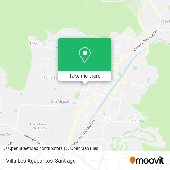 Villa Los Agapantos map