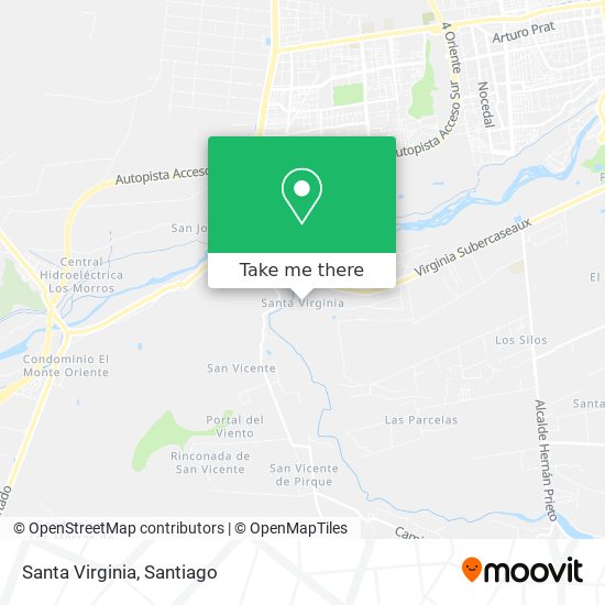 Santa Virginia map