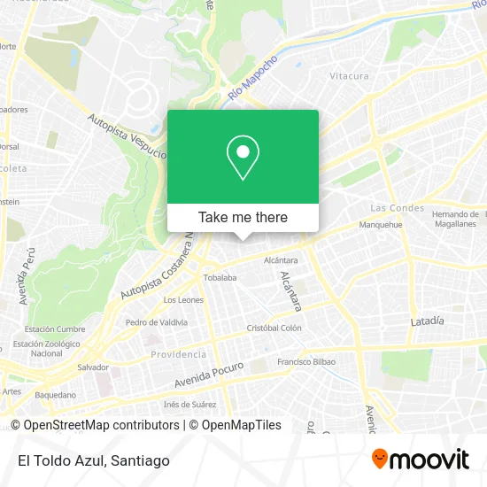 El Toldo Azul map