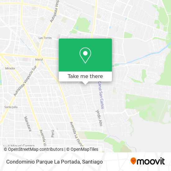 Condominio Parque La Portada map