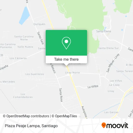 Plaza Peaje Lampa map