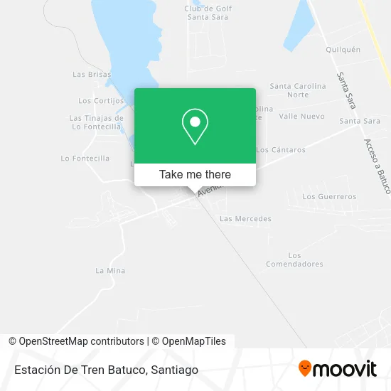 Estación De Tren Batuco map