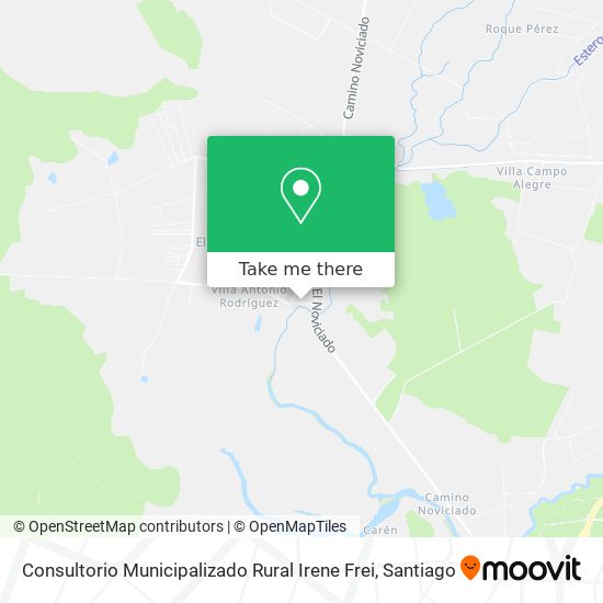Consultorio Municipalizado Rural Irene Frei map