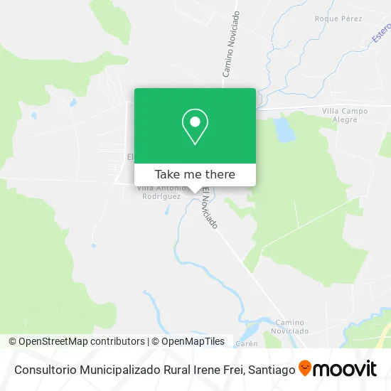 Consultorio Municipalizado Rural Irene Frei map